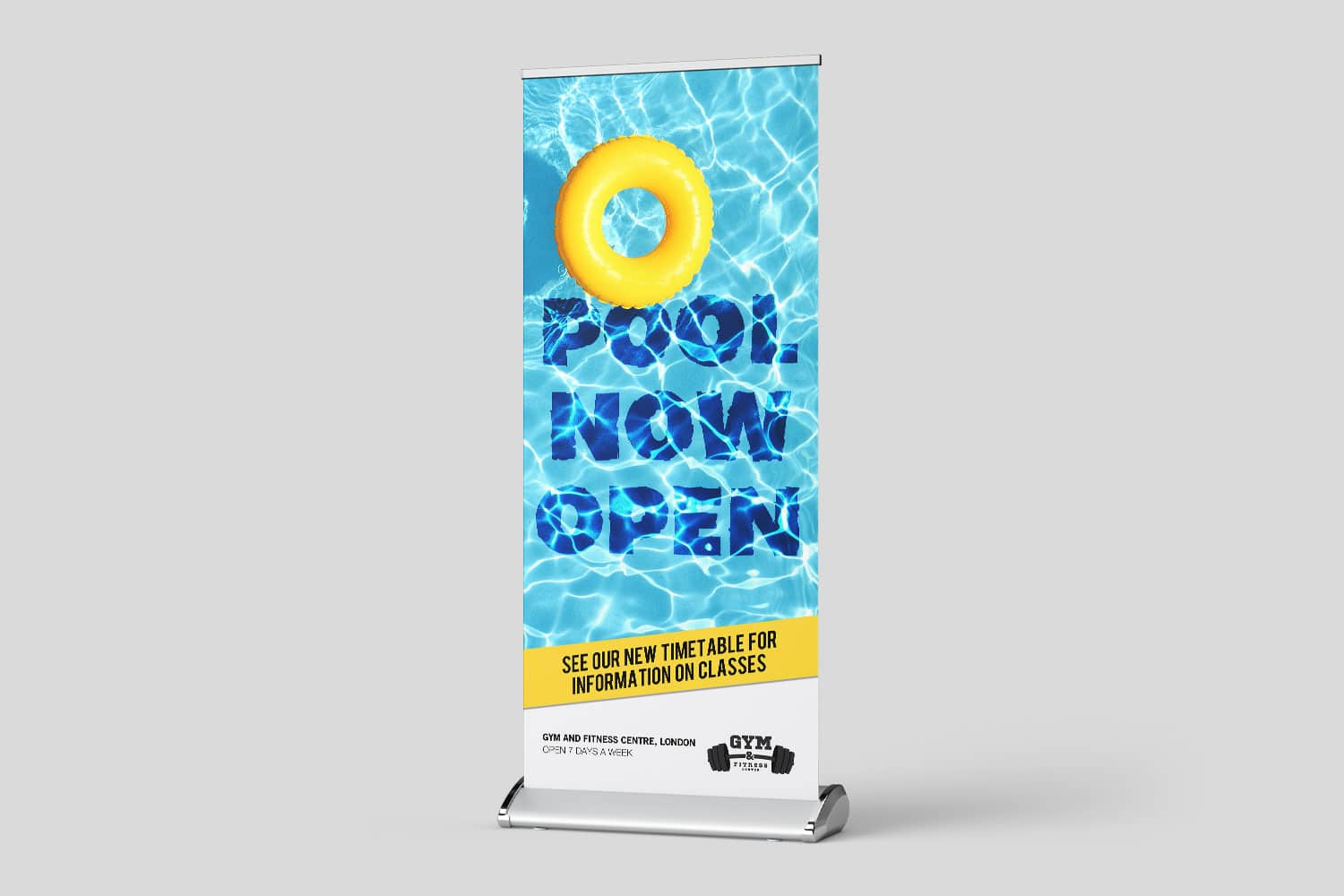Free standing banner